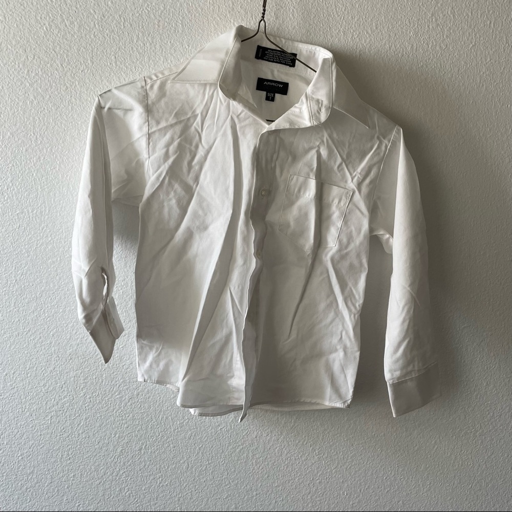 SALE Arrow Boys White Button Down Long Sleeve